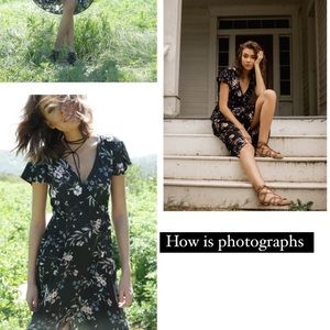 XS floral wrap dress